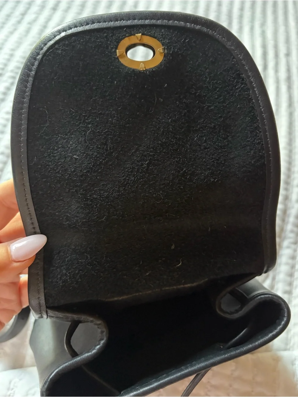 Vintage Coach Black Leather Mini Daypack Backpack 9960 - Costa Rica - Excellent